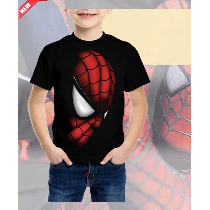 Kaos anak cowok rhymes spiderman