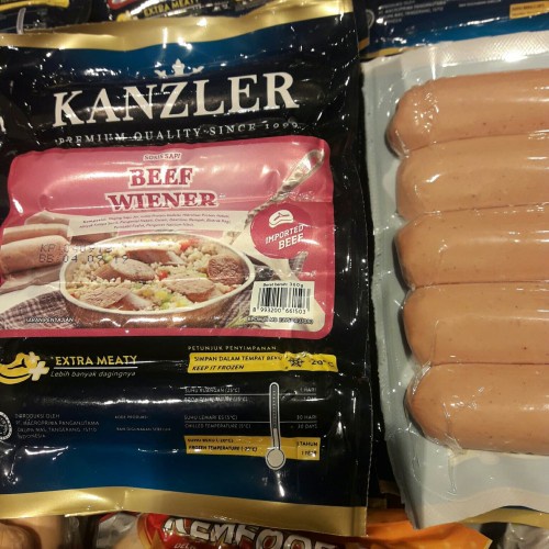 

Kanzler sosis sapi beef wiener isi 5 360 gr