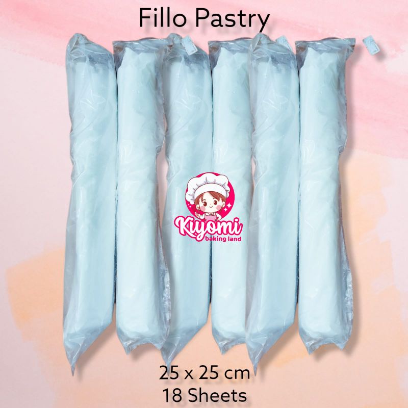 

Fillo Pastry Frozen 25 x 25 Cm Untuk Strudel Baklava Samosa