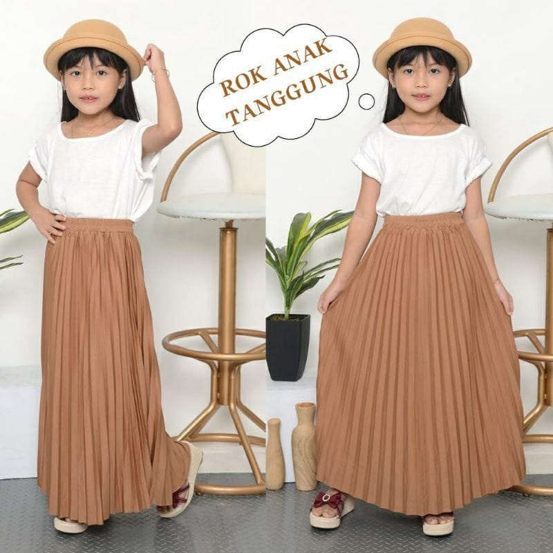 Rok Klok Plisket Anak Termurah Best Seller | Rok Anak Lipatan Besar