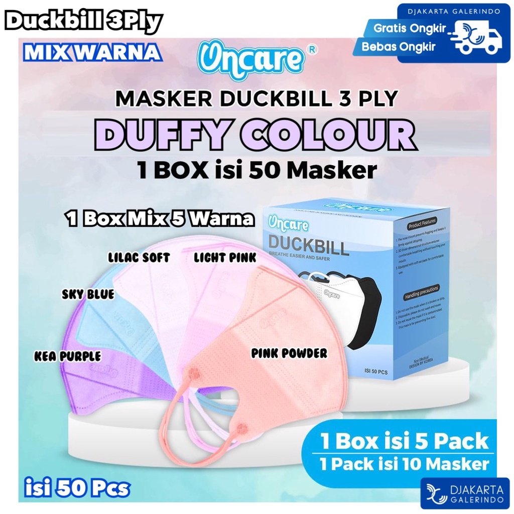Duckbill Mix Warna Warm Spring Duffy Mix ONCARE Original isi 50Pcs
