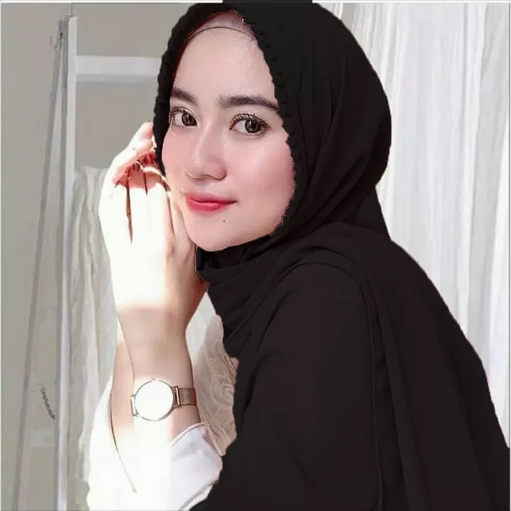 Hijab Pashmina Tali Lipit Ceruty Hijab Gamis Tali Ceruty