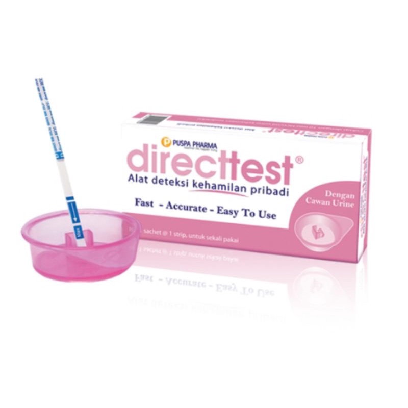 Direct Test Strip Pregnancy free cawan tampung urin - Tes Hamil Directtest Strip Wadah Urin