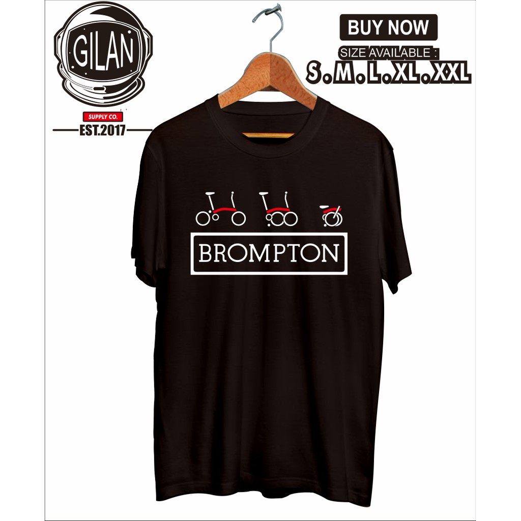  KAOS  BAJU DISTRO BROMPTON  SEPEDA LIPAT GOWES BICYCLE 