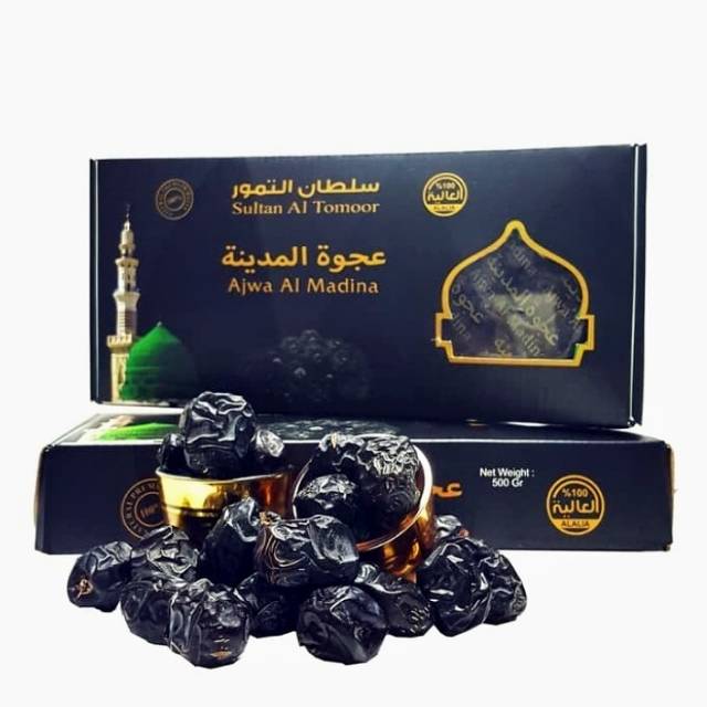 

Kurma Ajwa Medium Asli Madinah 500gram / Dates Nabi 500 gram Original Premium Al Madina