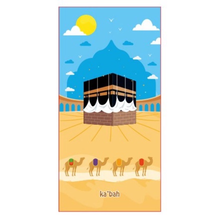 Sajadah Anak Custom New Motif-Ka'bah