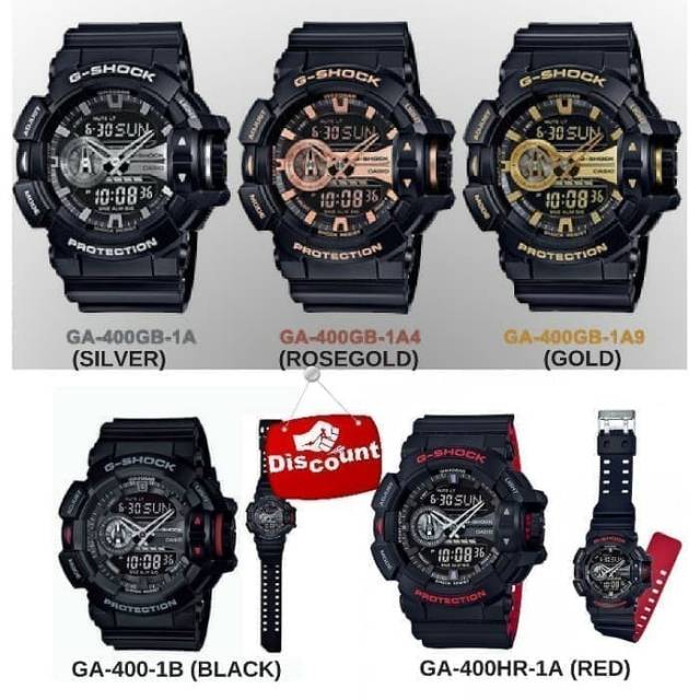 Jam Tangan Pria Merek Casio GShock Ori BM Type GA 400 Fullset