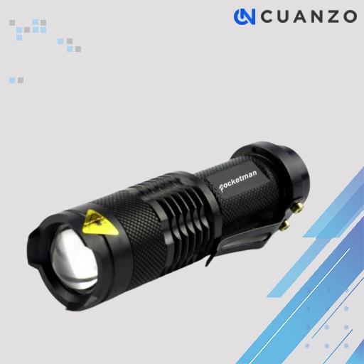 PocketMan Senter LED Batre Cas Rechargeable 2000 Lumens Waterproof Flash Light Anti Air Bisa Zoom Cahaya Terang / Center Senter LED Super Terang Jarak Jauh 2000 Meter Polisi Jumbo / Senter Swat Police / Senter Poketman Ultraviolet / Senter Gunung Infrared