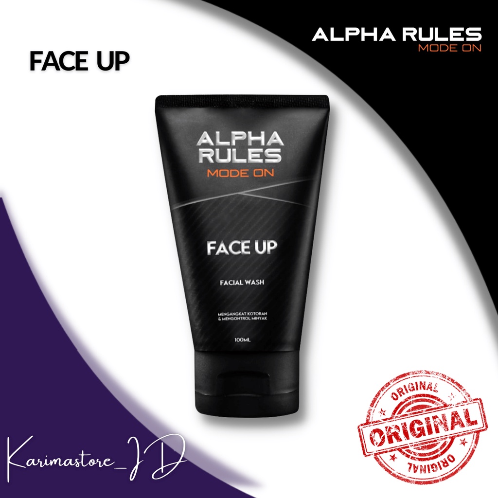 ALPHA RULES Face Up - Facial Wash 100 g ORIGINAL