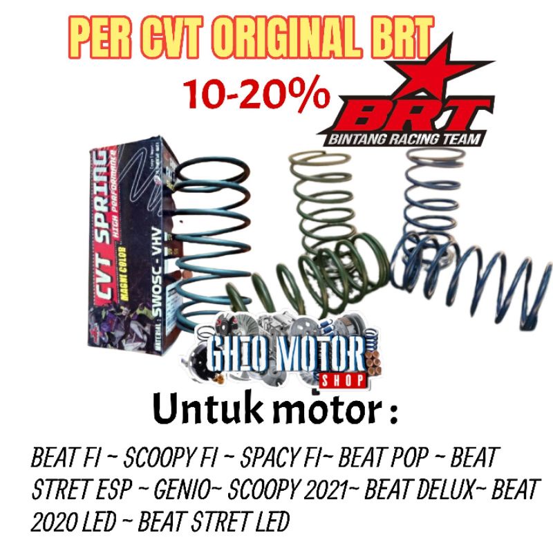 Per CVT Beat fi /esp Scopy fi /esp Spacy fi/ Beat pop / Vario 110 fi /esp Beat stret fi /esp Spring cvt per cvt racing brt tdr kawahara cld daytona kytaco  per keong per cvt original honda yamaha suzuki