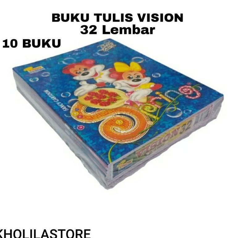 

PROMO SPESIAL BUKU TULIS VISION ISI 32 LEMBAR isi 10pcs ✩ 873