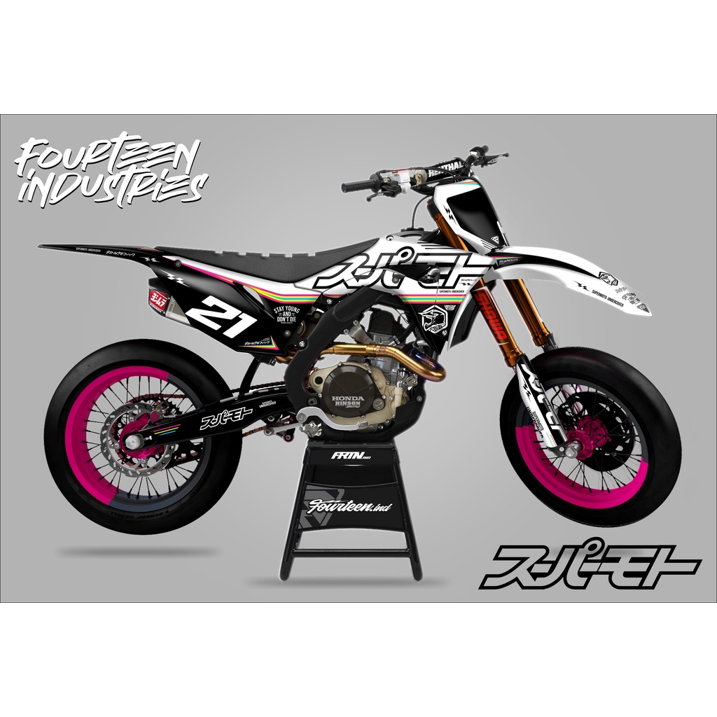 DECAL STICKER CRF SUPERMOTO UNDERCOVER