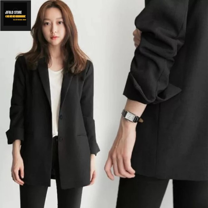 Jas blazer wanita / jas kantor casual wanita / jaket jas semi formal