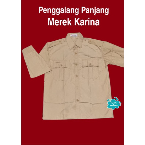 Seragam Pramuka Penggalang Lengan Panjang Merek Seragam No 9-10 dan 14-20 untuk SD, SMP &amp; SMA