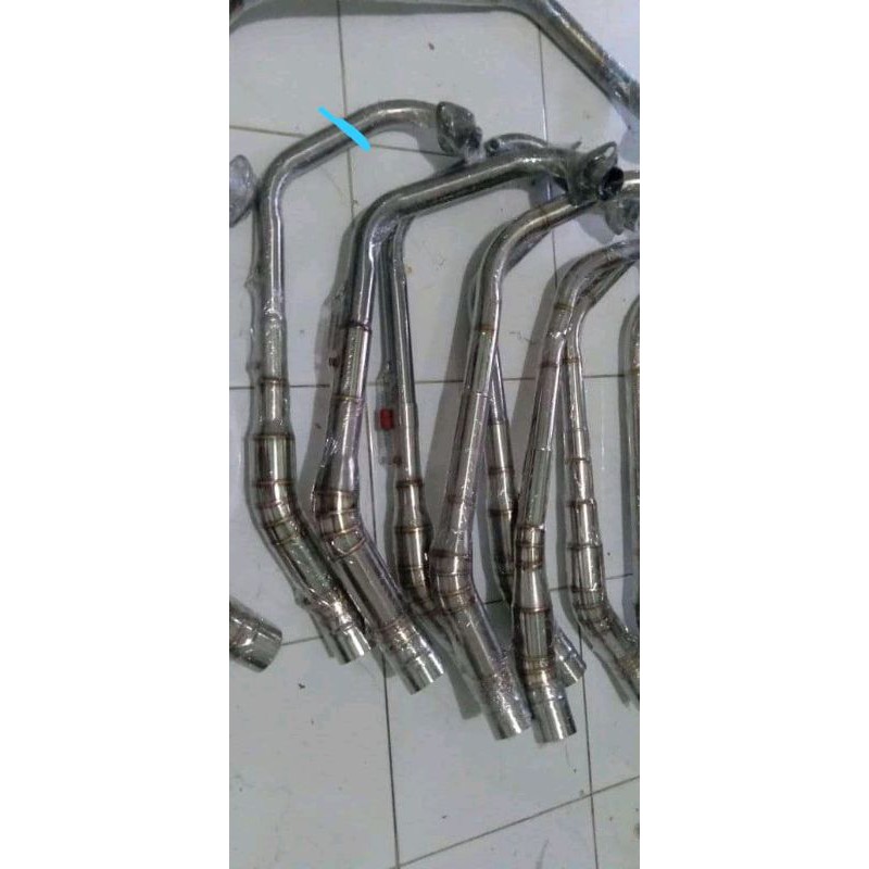 leheran knalpot racing satria Fu, header knalpot satria Fu karbu