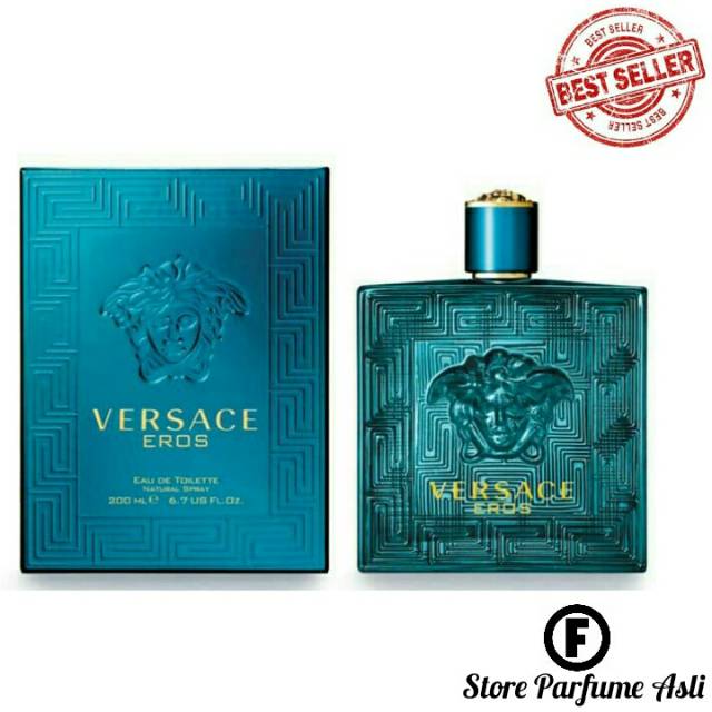 Parfum Original Eros Versace Eros Parfum Pria Edt 200ml [BIG SIZE]