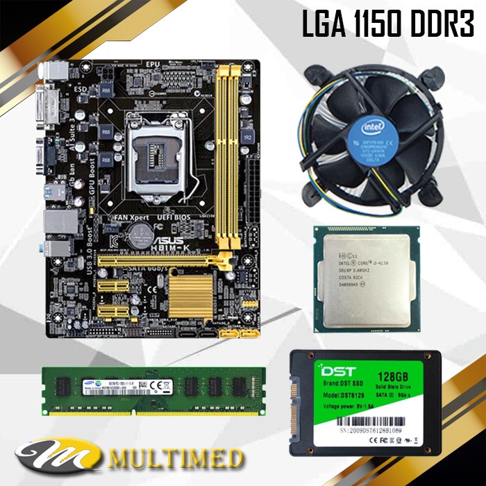 Paket RAKITAN LGA 1150 Mainboard H81 Ddr3 - Core i5 - RAM - SSD ASUS/GG