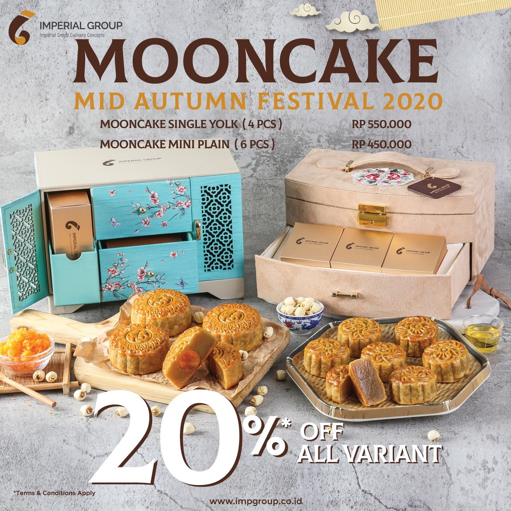 

Mooncake White Single Yolk (4 pcs) / Special Hampers Imperial Group