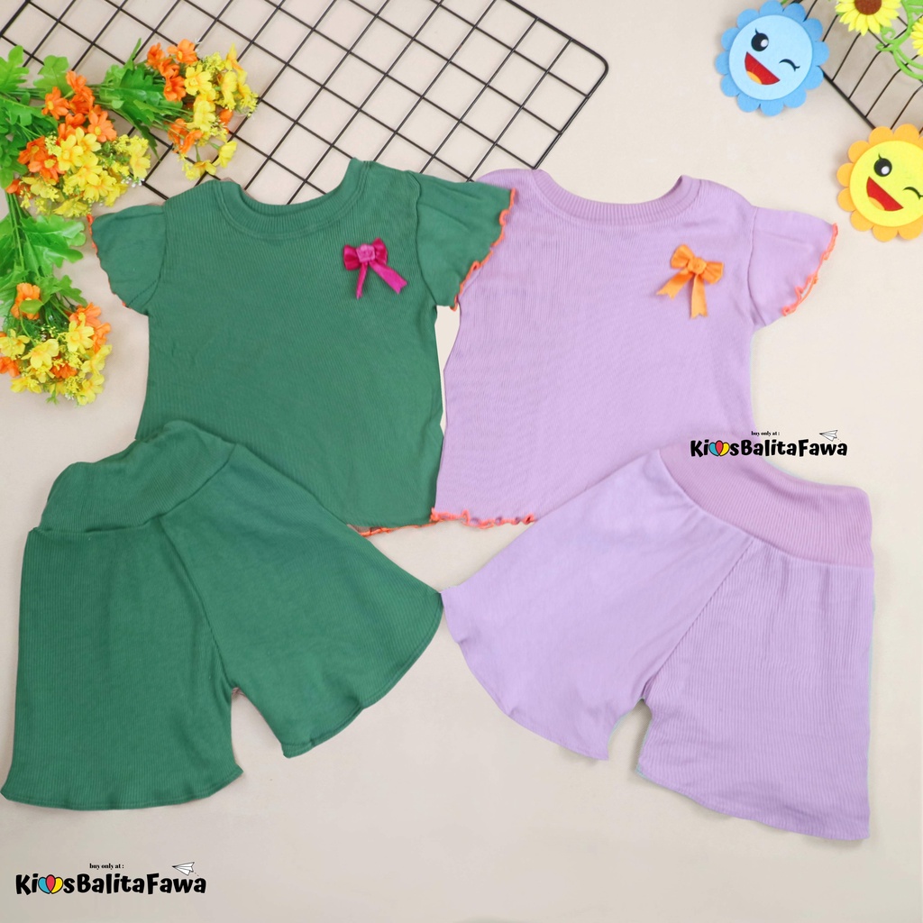 [KNIT] Setelan Alea uk 2-3 Tahun / Atasan Bawahan Rok Celana Perempuan Dress Cewek Model Baju Import Babycinnamon