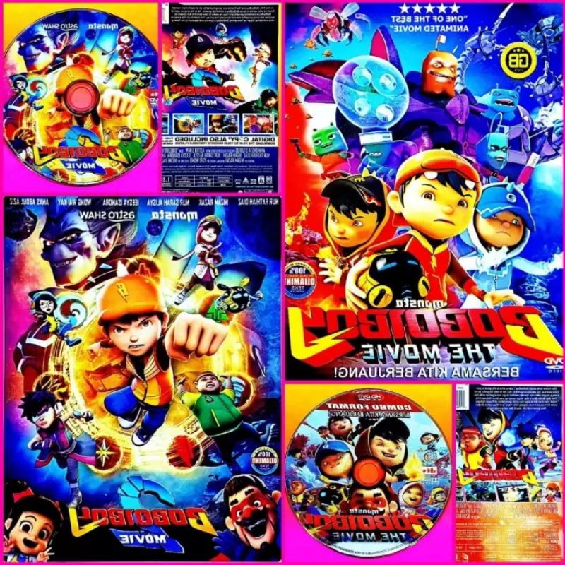 Paket 2 Kaset Film Kartun Anak Anak Boboiboy The Movie 1&2 -Kaset Film Boboiboy Paling Laku