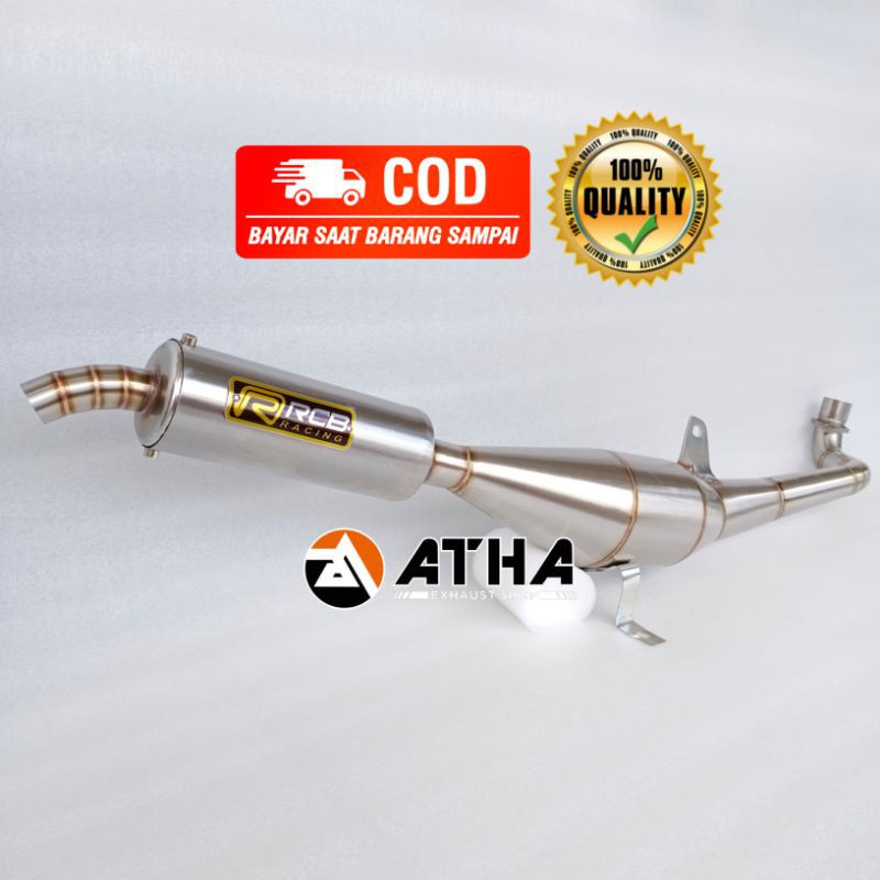 Knalpot Fizr F1zr force1 Standar racing RCB Stainlles
