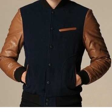 JAKET BASEBALL KOREA TANGAN KUNING TUA
