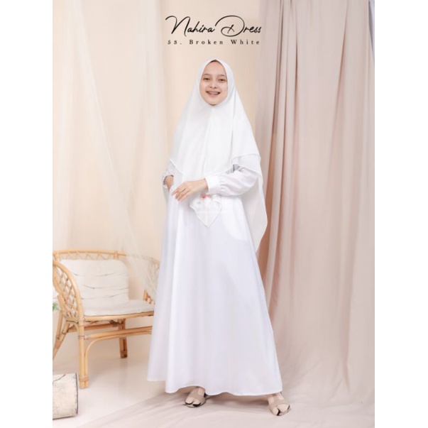 Gamis Putih / Gamis Haji/ Nahira Dress by attin