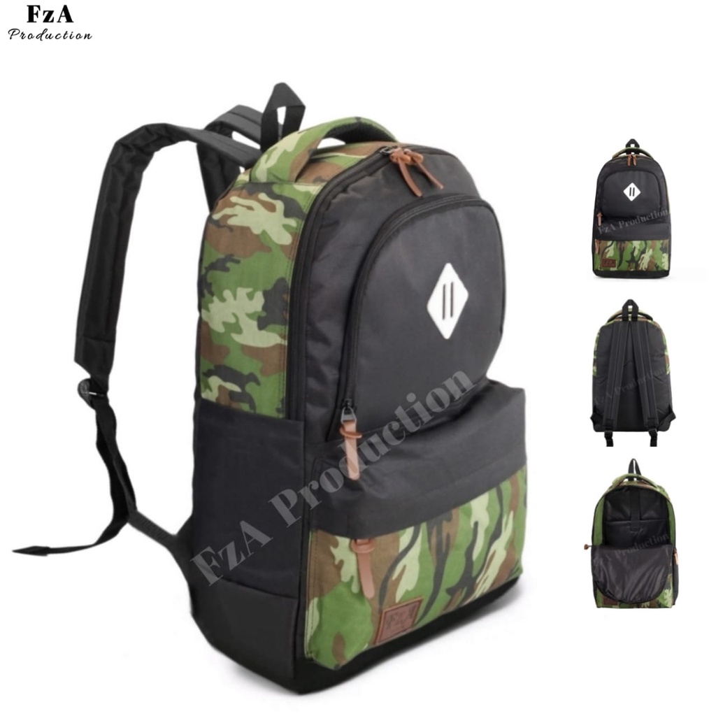 Big Promo..Tas Ransel Distro sekolah kuliah Kerja Pria 4286CV Tas Premium - Ads Navy-Black Army