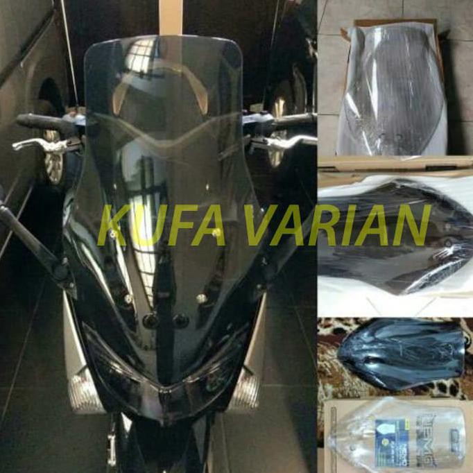 [[BISA COD]] Visor / Windshield Nmax Nemo tinggi berkualitas - Bening HEMAT Kode 355