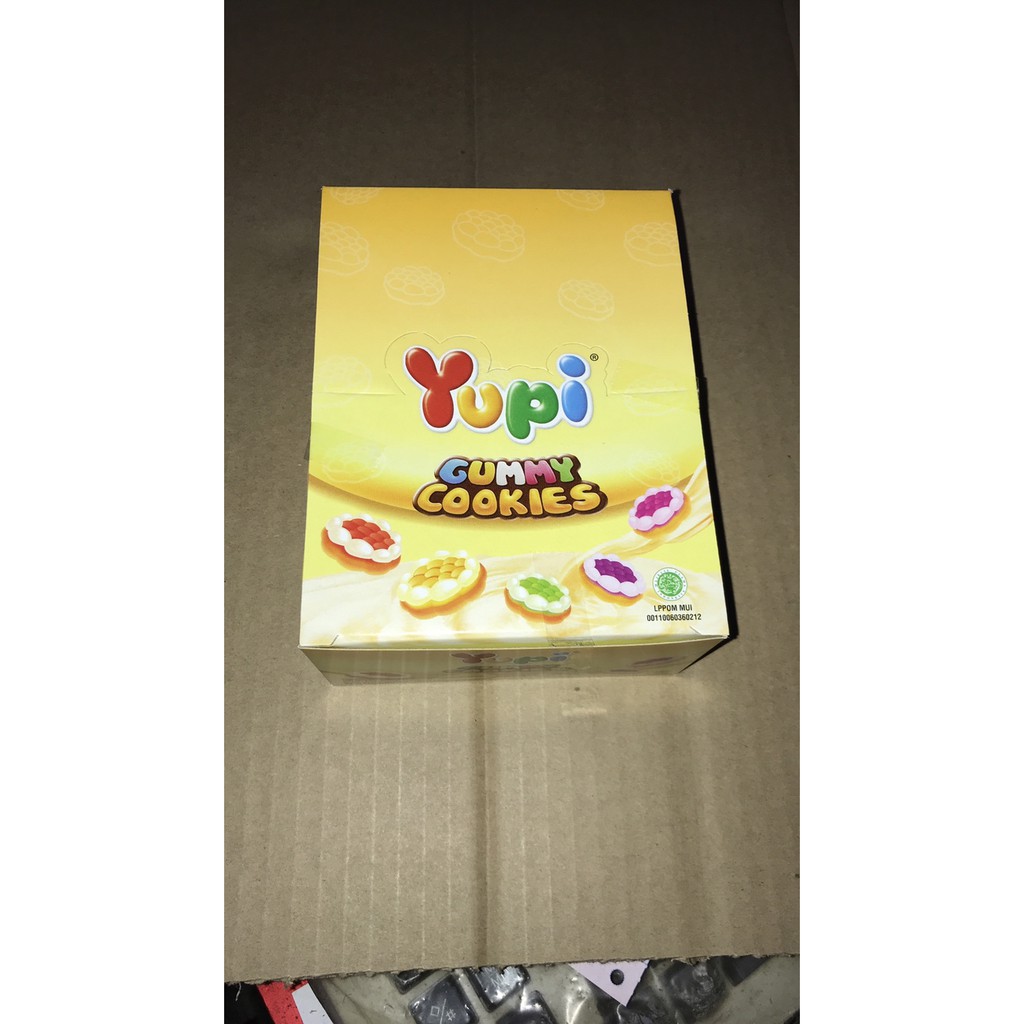 

PROMO YUPI GUMMY COOKIES 1 PAK BOX DUS 24 PCS PERMEN JELLY MURAH MANIS TERMURAH