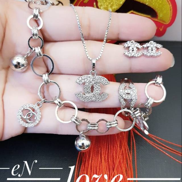 Xuping set perhiasan lapis emas 24k 0214j