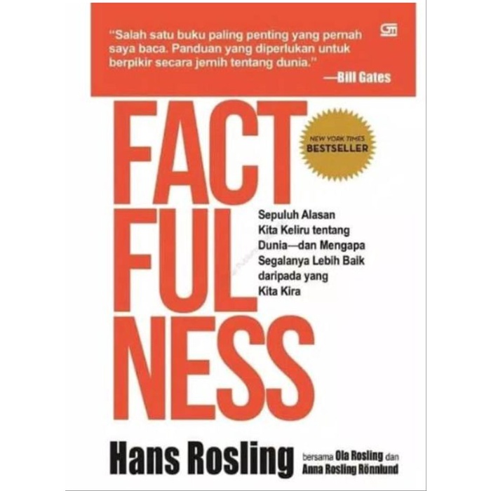 BUKU Factfulness - Hans Rosling
