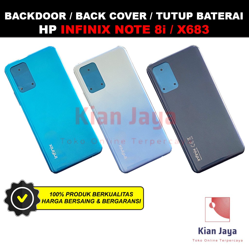 Back Cover Backdoor Infinix Note 8i X683 Tutup Belakang Baterai Cassing Casing Backcase Original