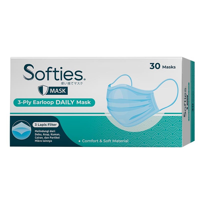 Softies Daily Masker 30's 3 Ply
