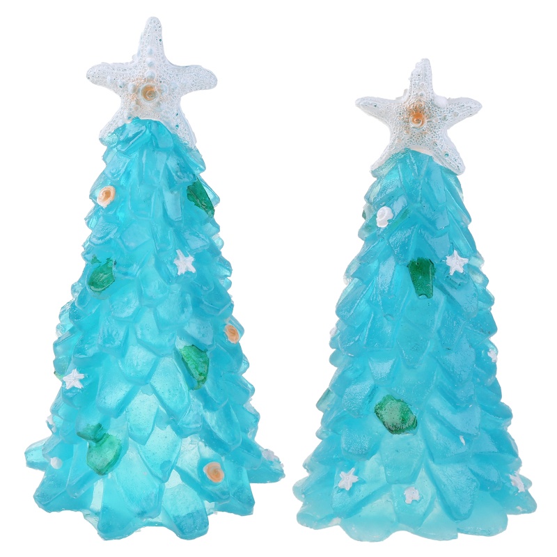 Ornamen Pohon Natal Bentuk Bintang Laut Bahan Resin Gaya Mediterania