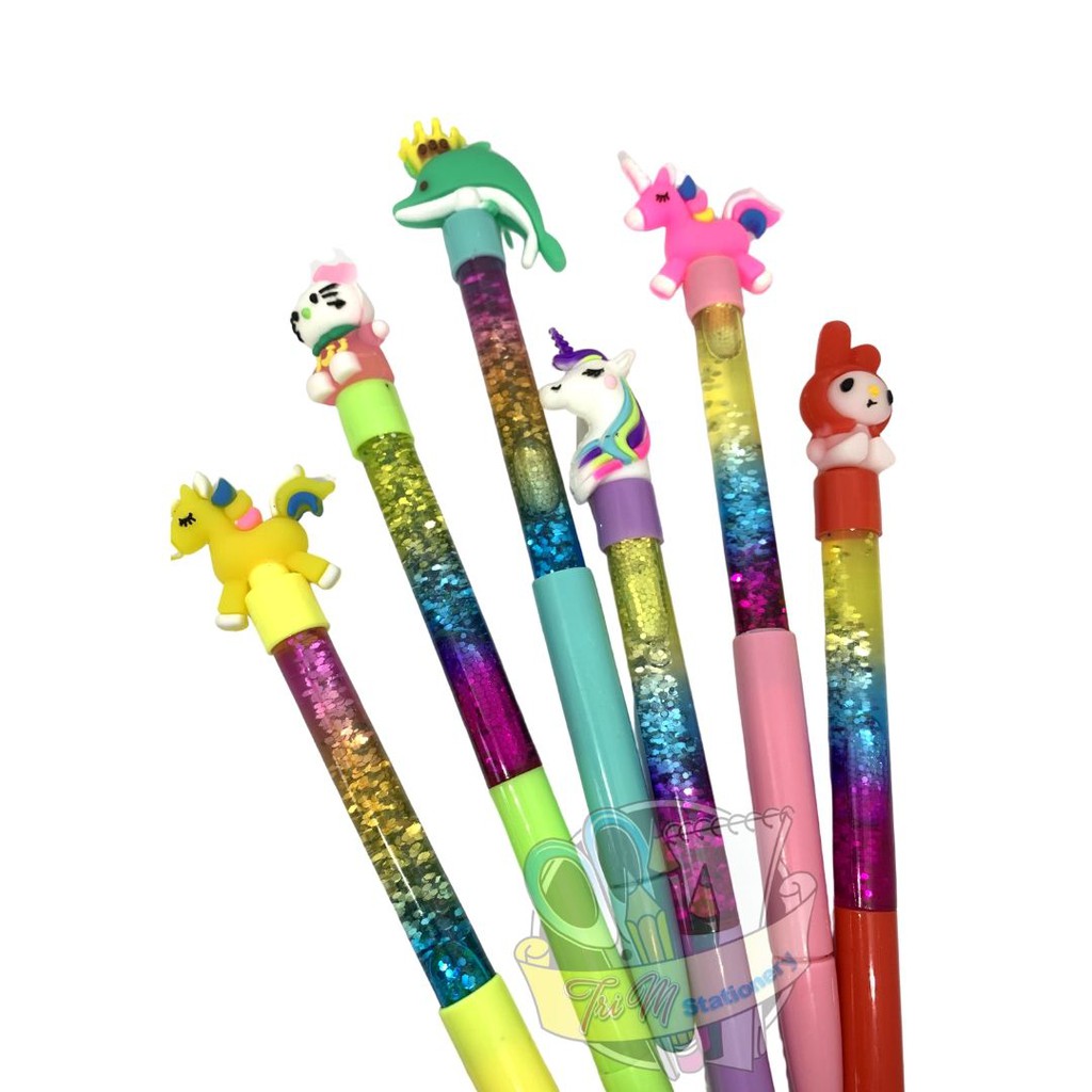 

[PAK] Pulpen Gel Ink Air Glitter Berbagai Karakter