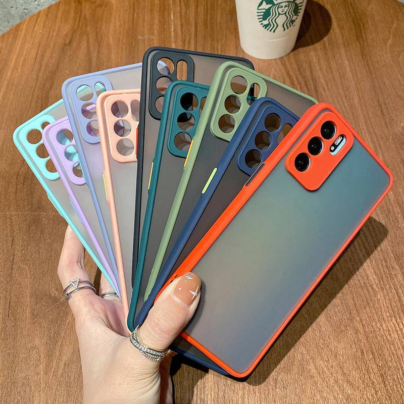 Casing Hard Case Armor Karet Silikon Matte Frosted Warna Permen Untuk Xiaomi Poco F4 GT F3 F2 M3 M4 Pro Poco X3 GT NFC X4 Pro