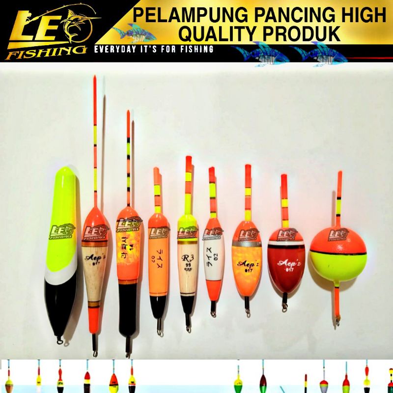 PELAMPUNG / KIMPUL / KAMBANGAN PANCING MURAH BAHAN FIBER/KAYU/GABUS ORIGINAL