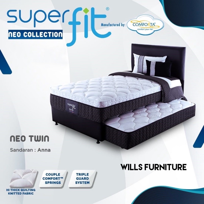 Kasur springbed superfit 2in1 comforta kasur murah makassar