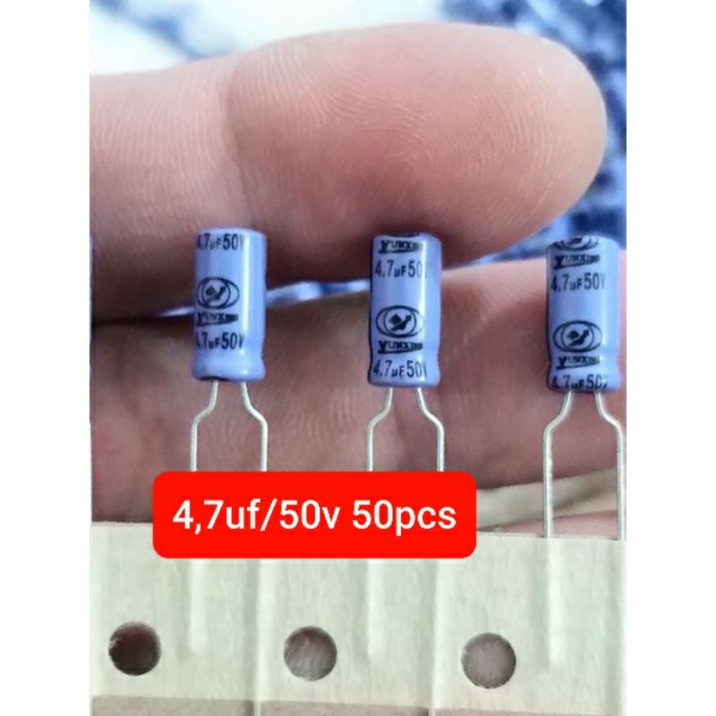 50pcs Elco 4,7uf/50v Kualitas Bagus