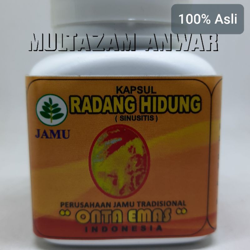 KAPSUL RADANG HIDUNG SINUSITIS
JAMU TRADISIONAL ONTA EMAS