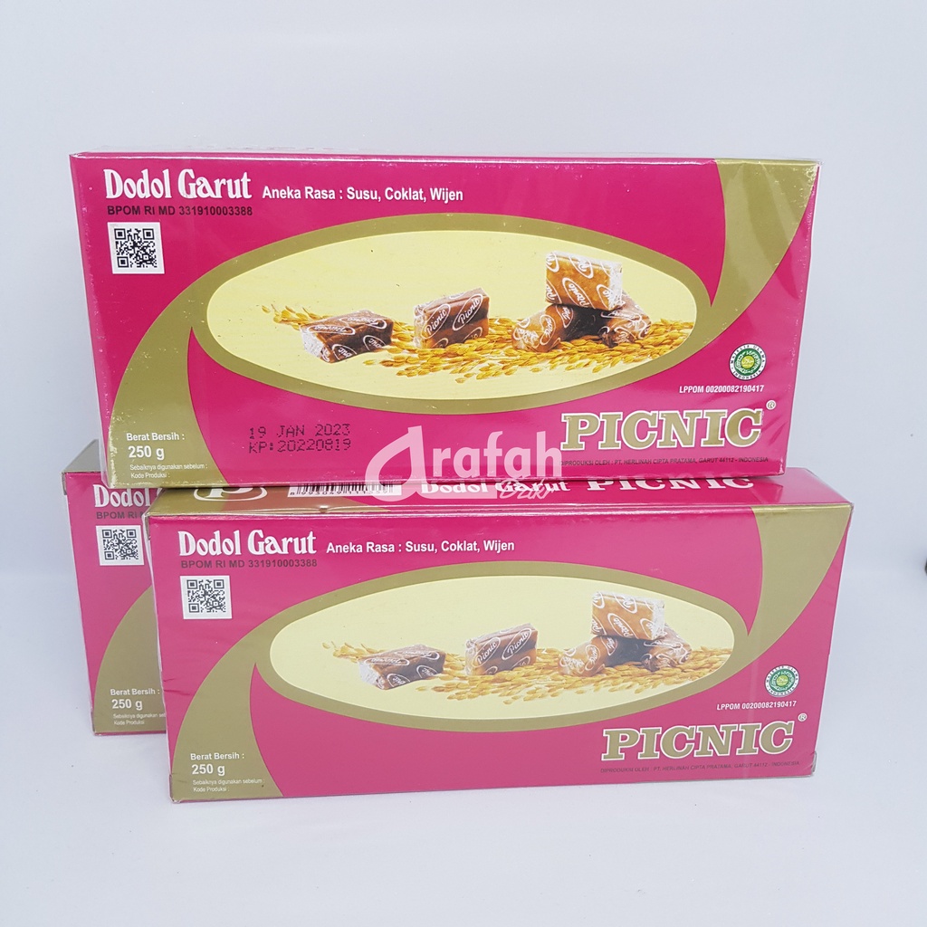 Dodol Garut Picnic Classic Original 250gr Oleh-oleh khas Garut