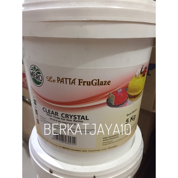 Lepatta FruGlaze Clear Crystal Ember 5kg Selai Bening rasa Markisa