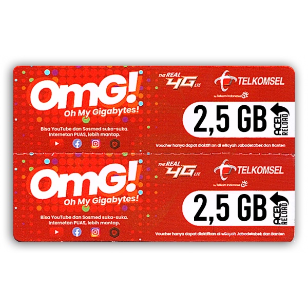 VC telkomsel 2.5 GB,telkomsel 2,5