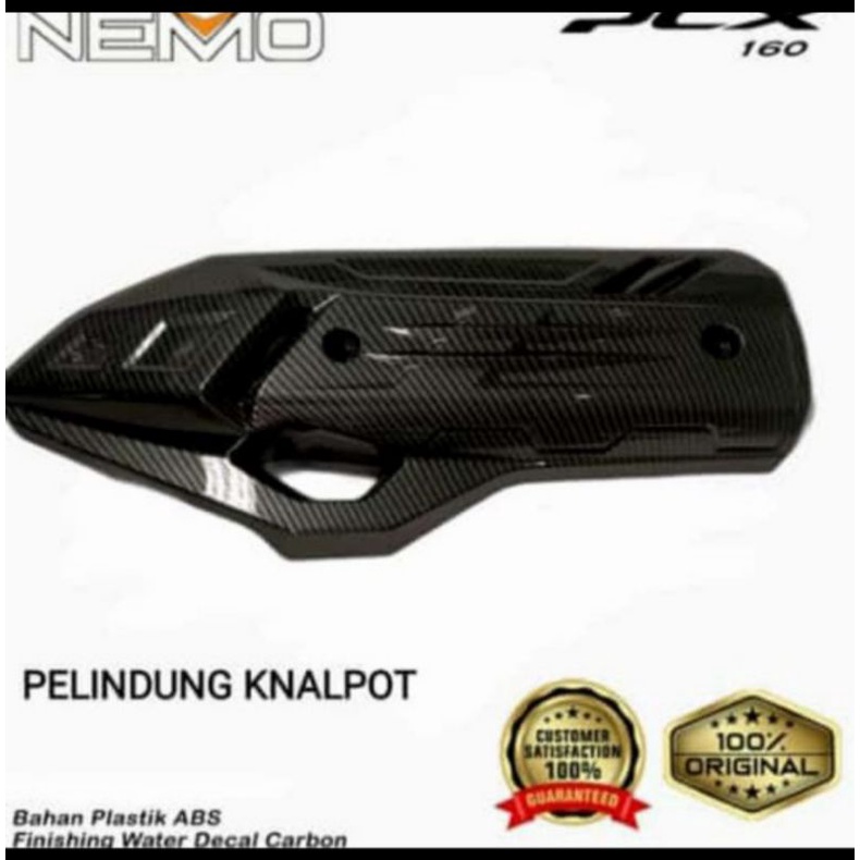 Paket Cover Filter/Knalpot/Radiator PCX 160 Carbon Nemo 3 set