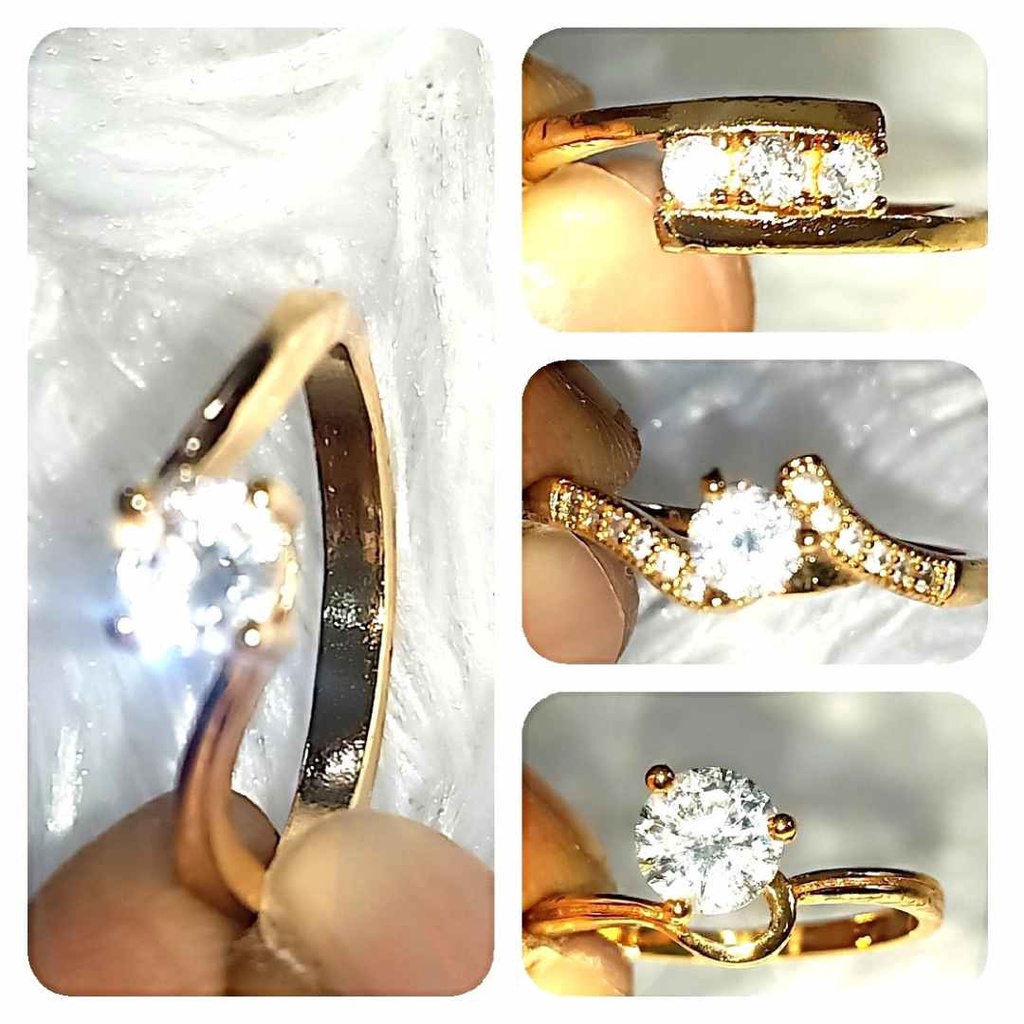 Cincin Xuping Lapis Emas Permata