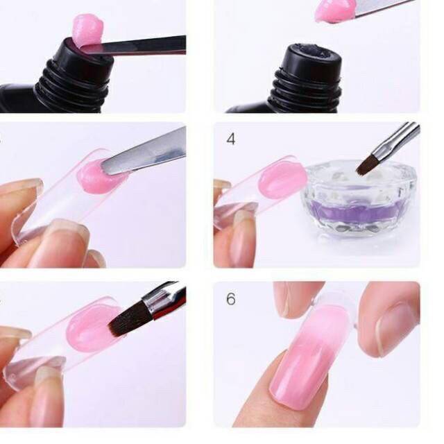 Nail Dual Forms Extension Cetakan Kuku Extension Polygel isi 100 pcs