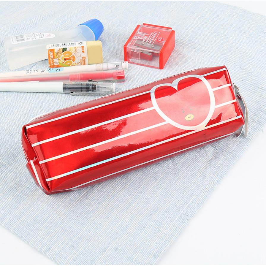 KOTAK PENSIL MOTIF BTS BT21 LUCU UNIK / KOTAK PULPEN / TEMPAT ALAT TULIS QQ167-KP TATA