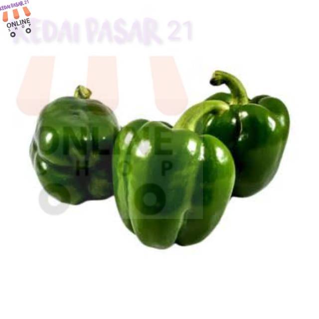 

Kedai pasar21 Grosir 250 gram Paprika Hijau Segar Murah
