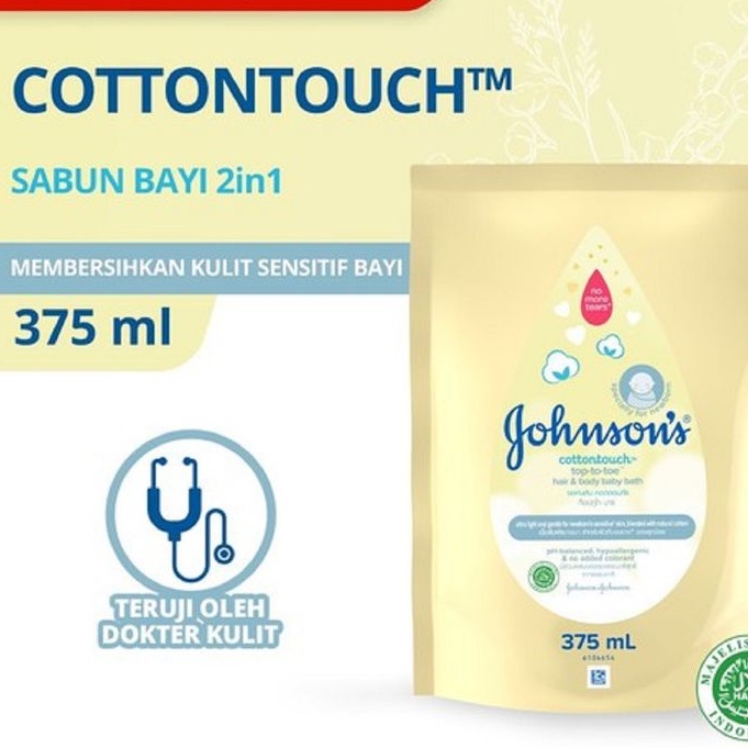 Johnson's Sabun Bayi 2in1 Cottontouch 375ml Refill
